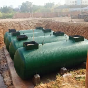 Horizontal Fiberglass Storage Tank